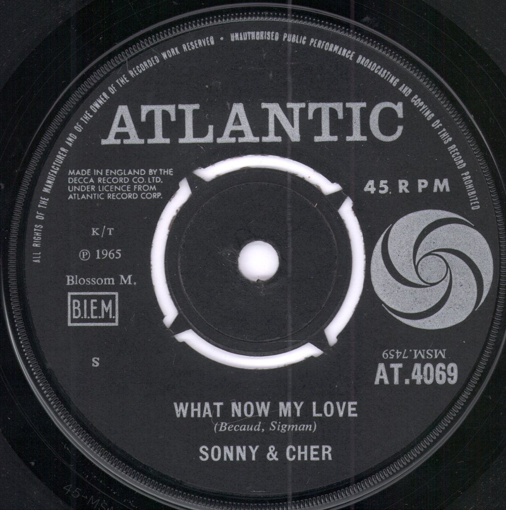Sonny And Cher - What Now My Love - 7 Inch