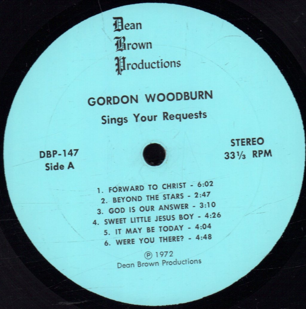 Gordon Woodburn - Sings Your Requests - Lp