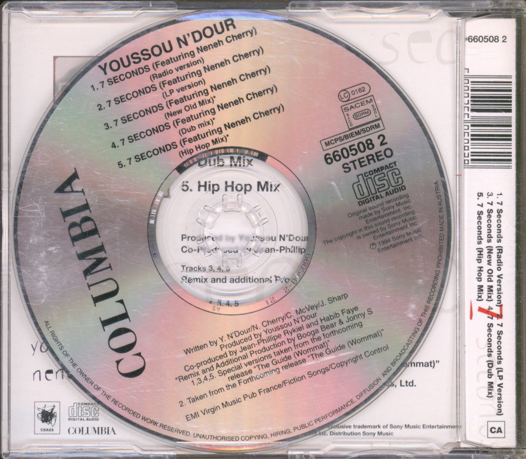 Neneh Cherry - 7 Seconds - Cd