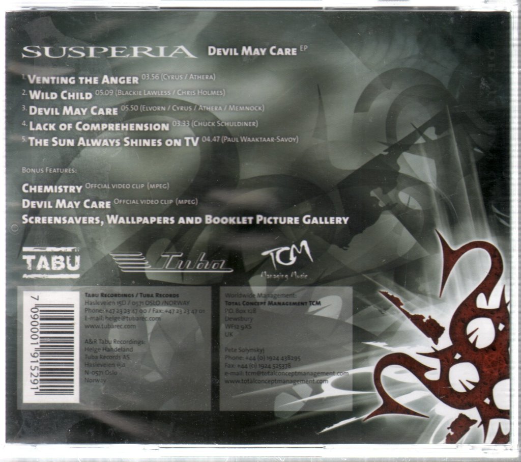 Susperia - Devil May Care - Cd
