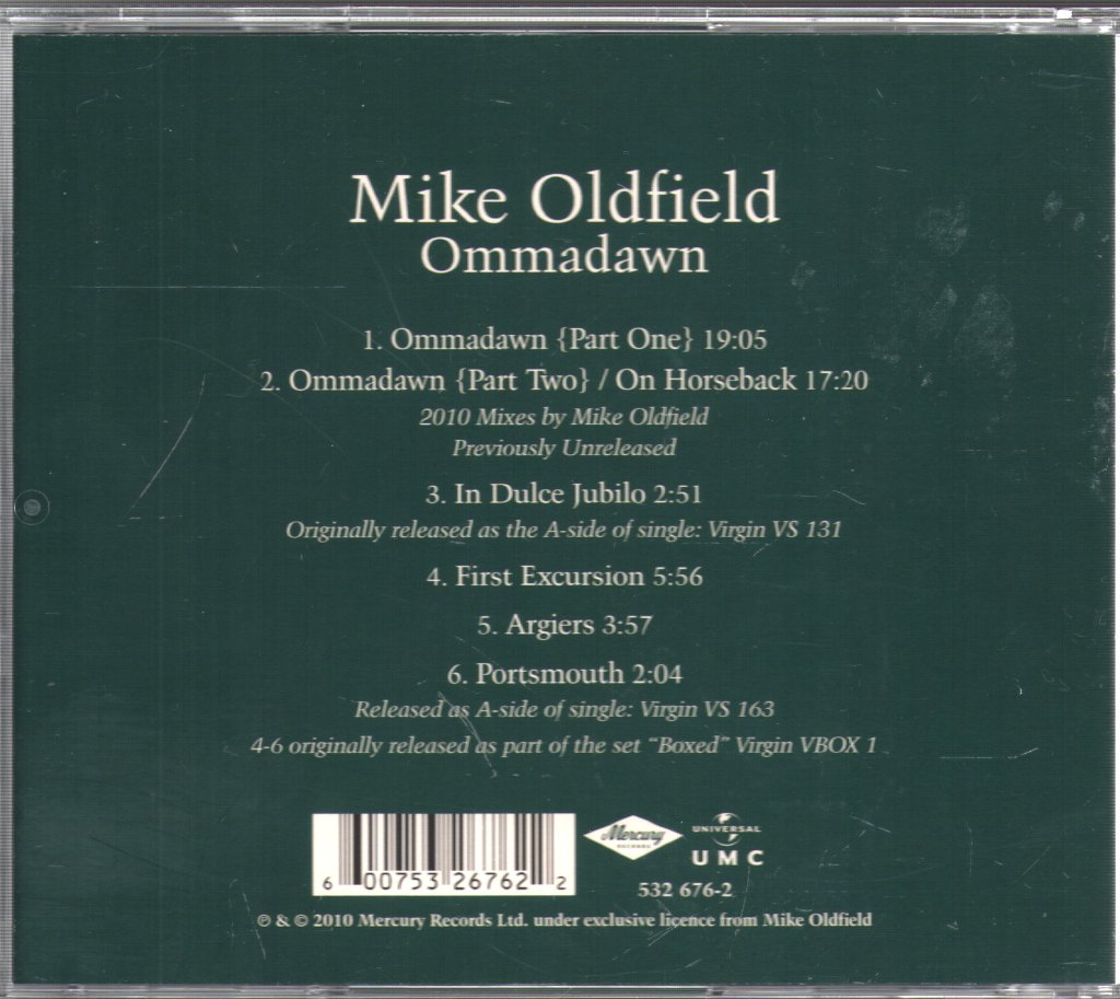 Mike Oldfield - Ommadawn - Cd