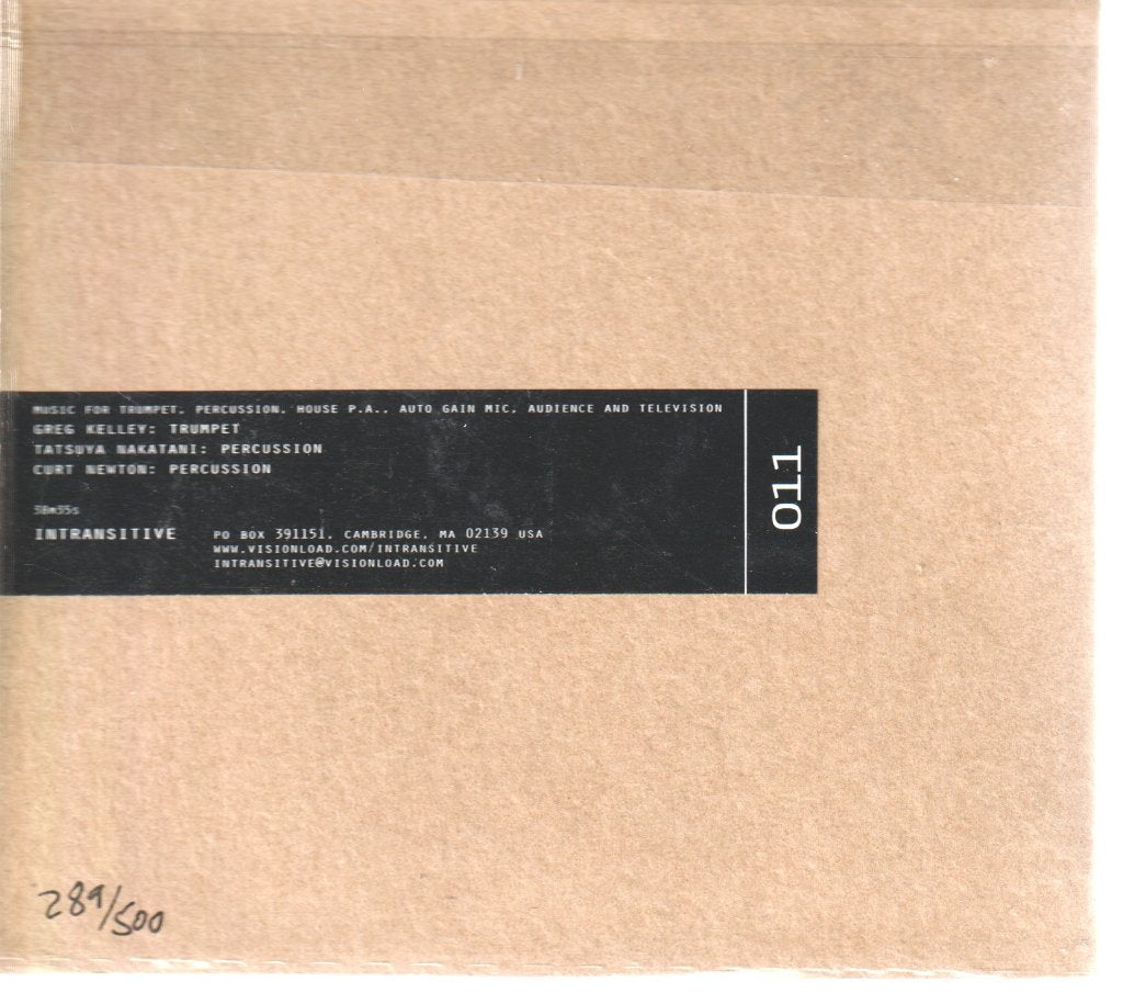 Greg Kelley Tatsuya Nakatani Curt Newton - Field Recordings Volume One The Birthday - Cd