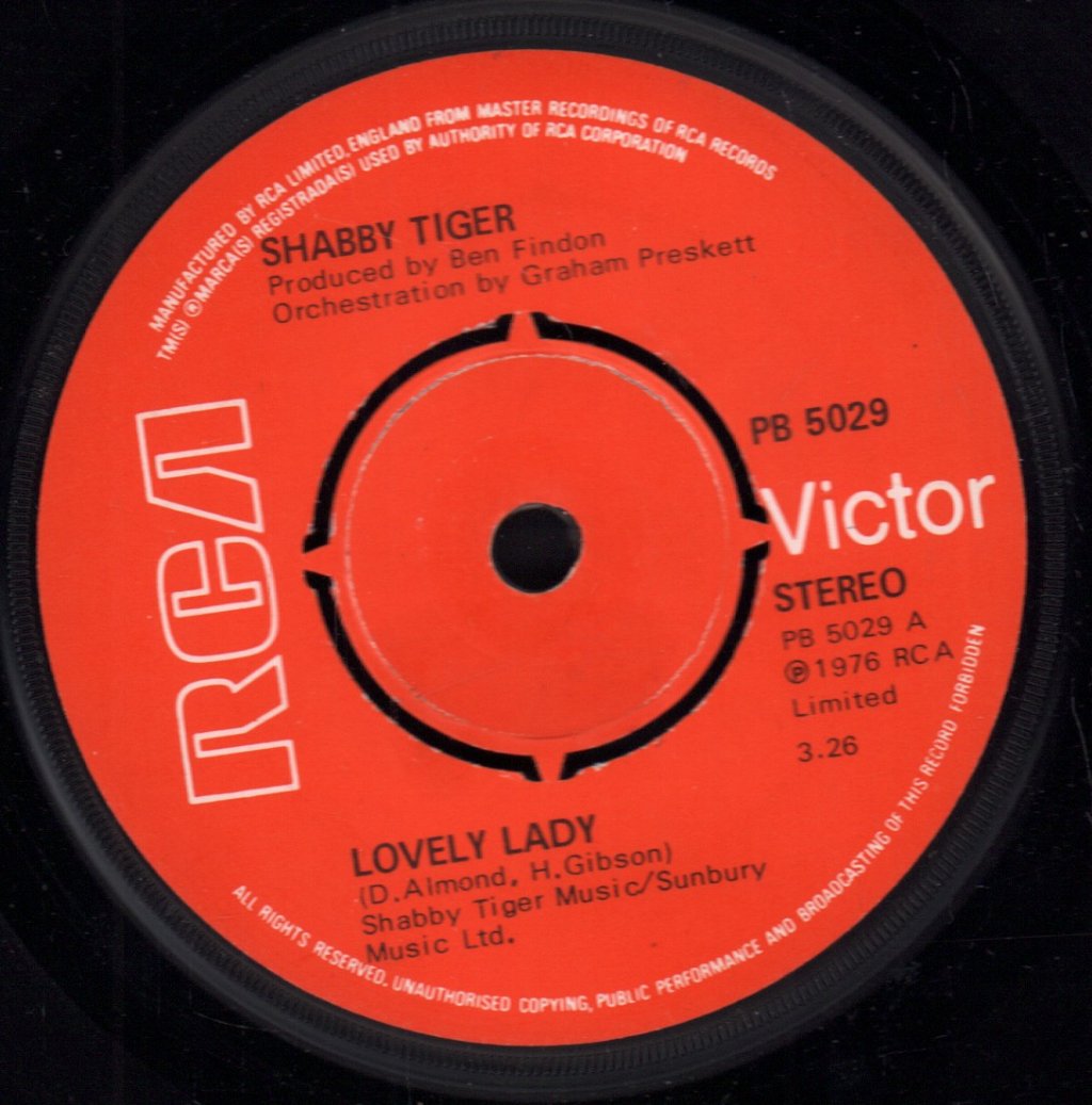 Shabby Tiger - Lovely Lady - 7 Inch