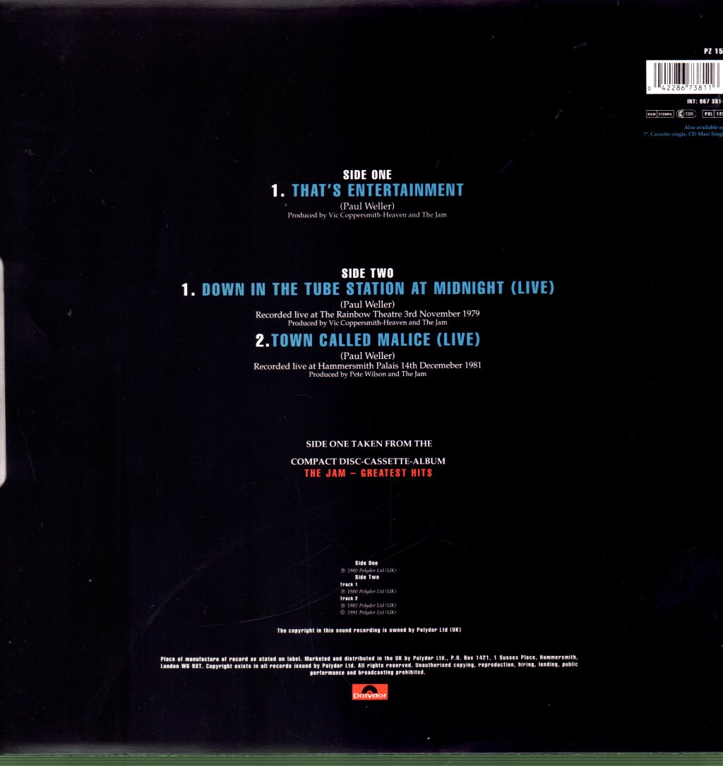 Jam - That's Entertainment - 12 Inch