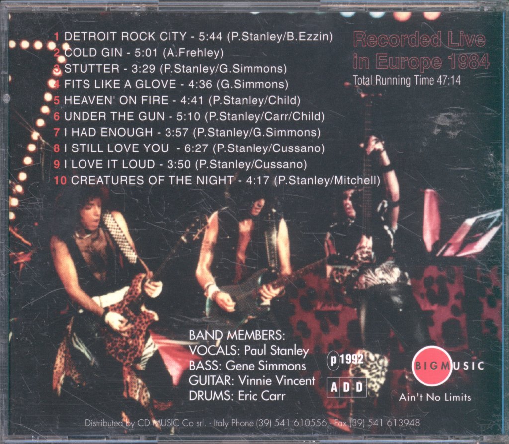 Kiss - Gods Of Thunder - Cd