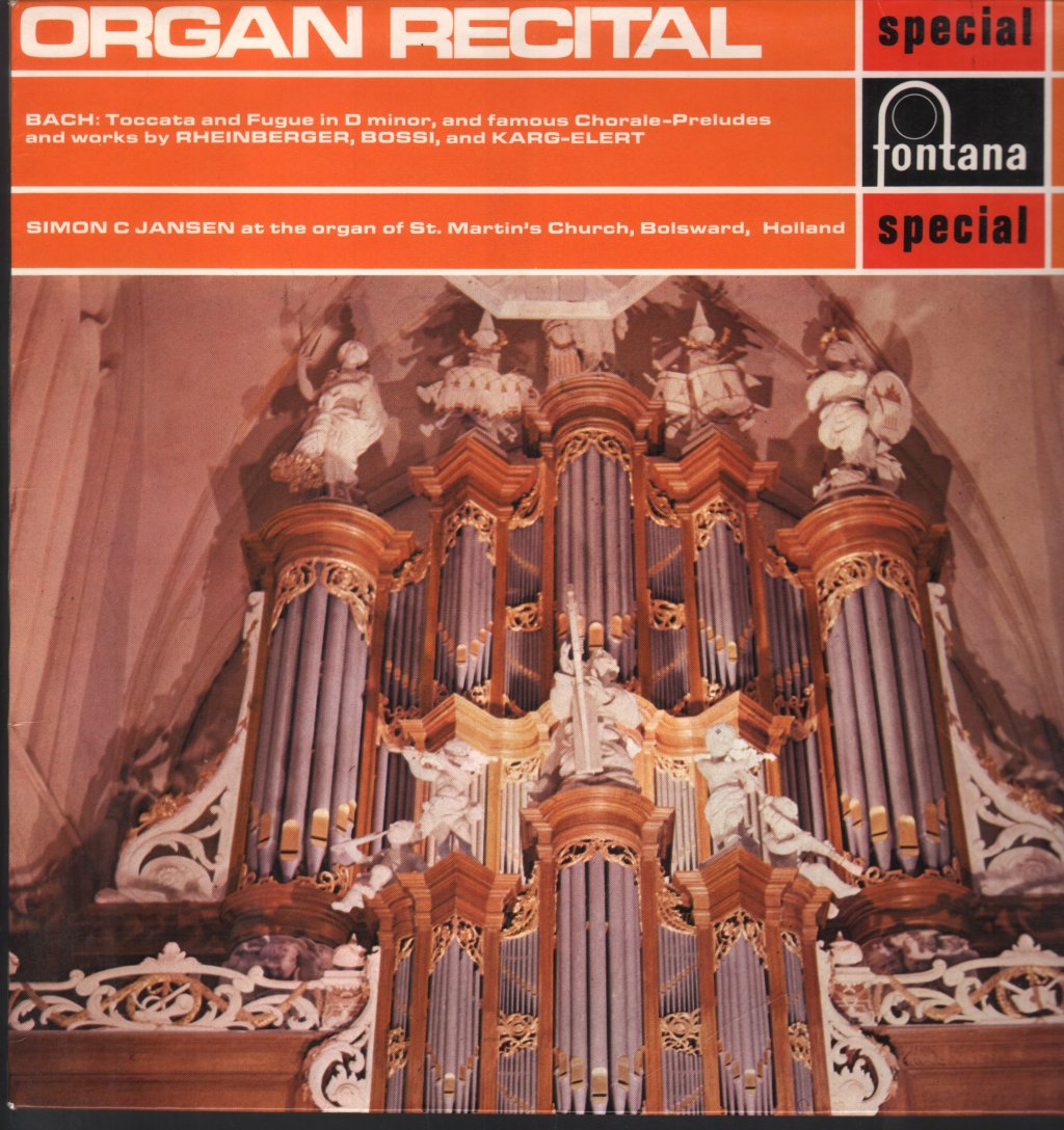 Simon C Jansen - Organ Recital - Lp