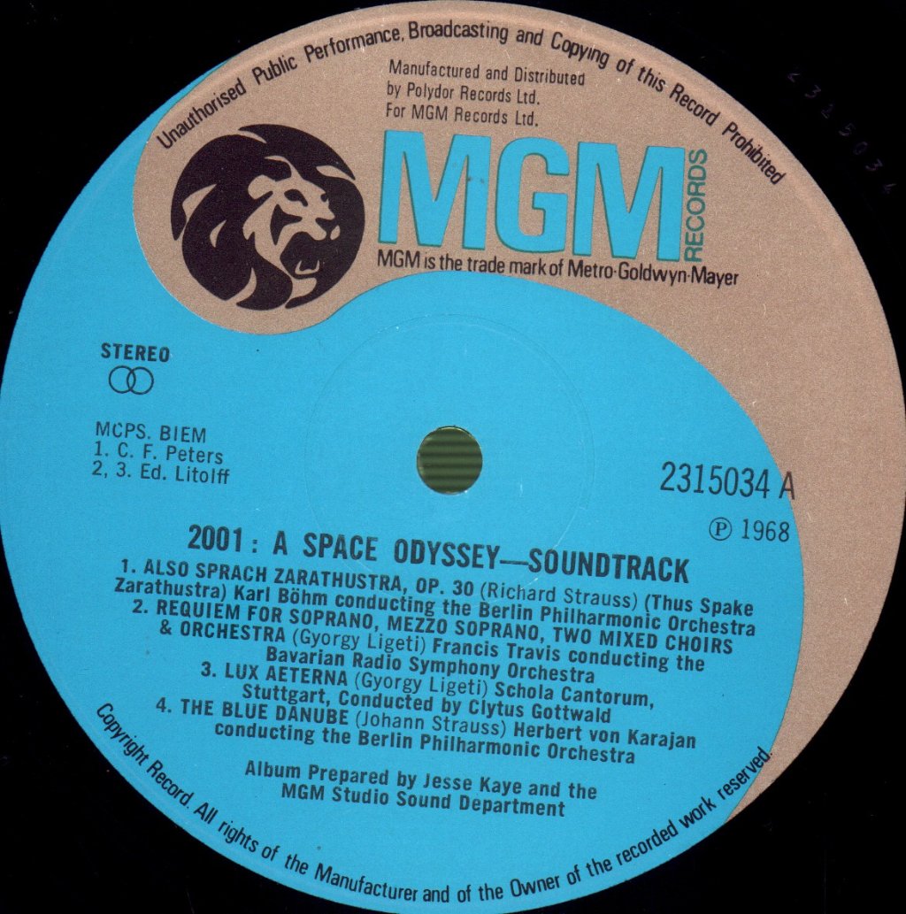 Various Artists - 2001 A Space Odyssey (Soundtrack) - Lp