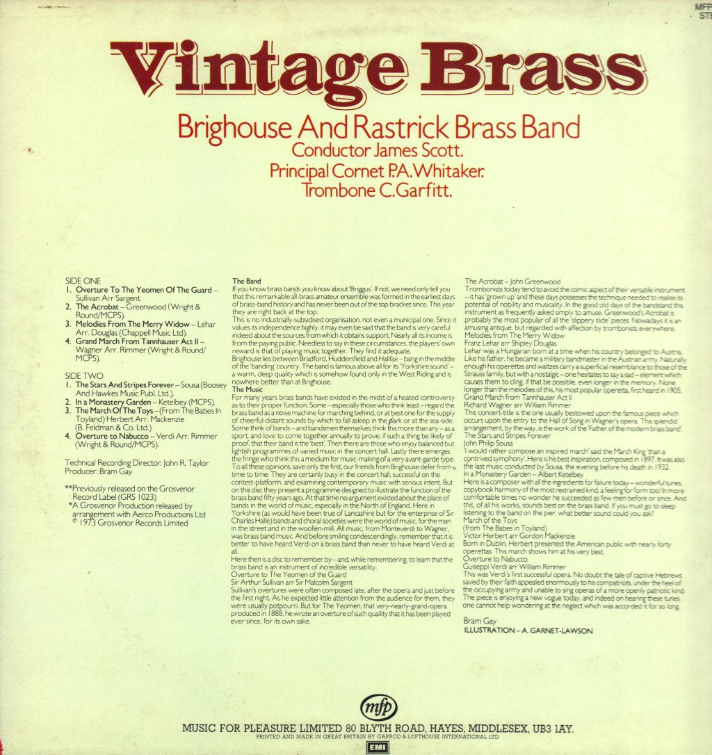 Brighouse And Rastrick Brass Band - Vintage Brass - Lp
