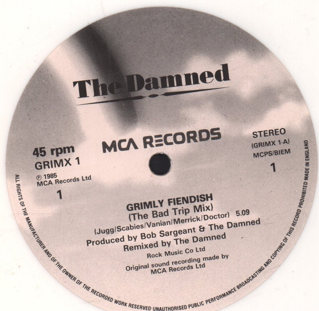 Damned (Punk) - Grimly Fiendish - 12 Inch