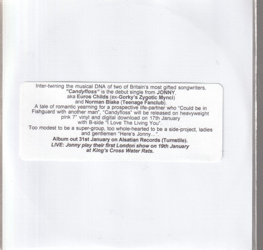 Jonny - Candyfloss - Cdr