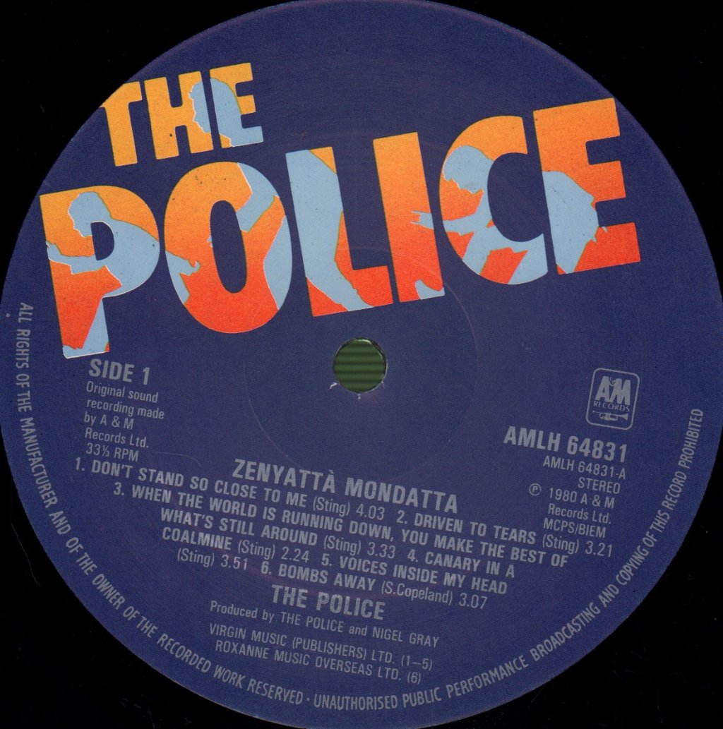 Police - Zenyatta Mondatta - Lp