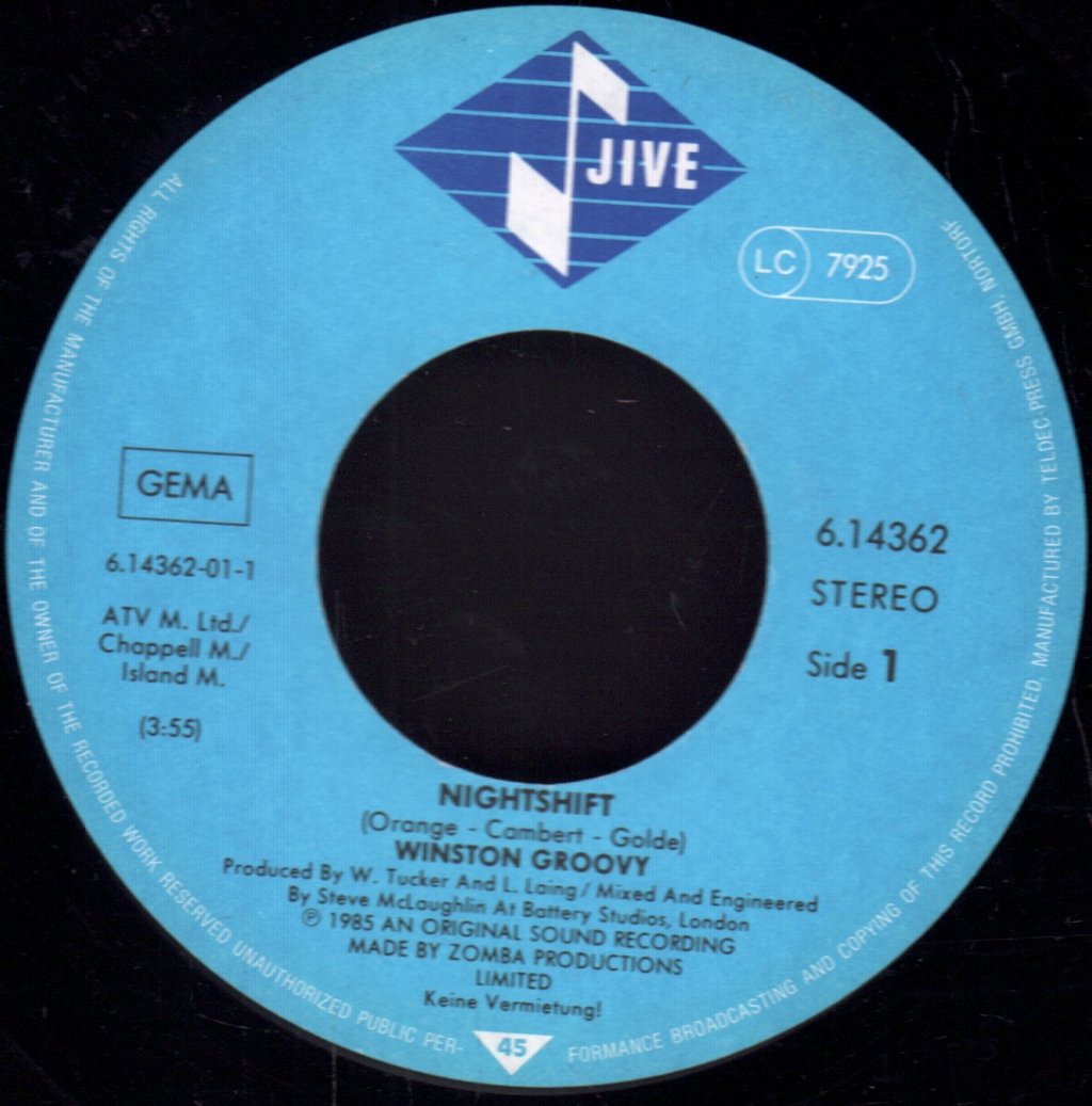 Winston Groovy - Nightshift - 7 Inch