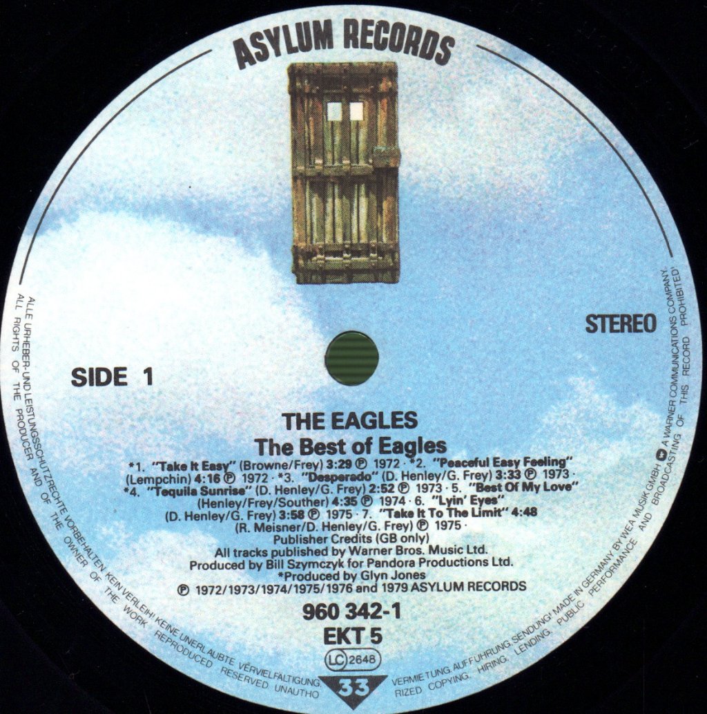 Eagles - Best Of - Lp