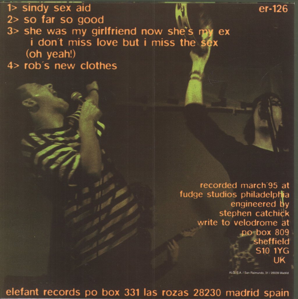 Velodrome 2000 - Sindy Sex Aid - 7 Inch