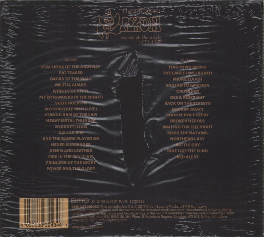 Saxon - Decade Of The Eagle: The Anthology 1979-1988 - Double Cd