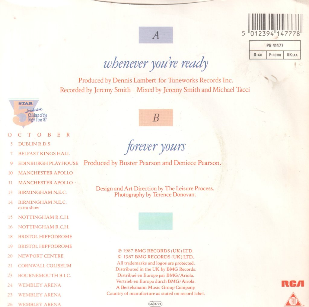 Five Star - Whenever You're Ready - 7 Inch