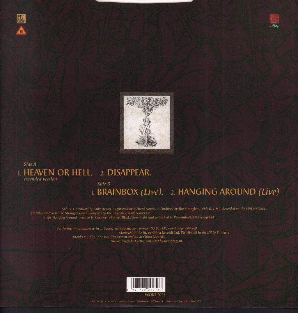 Stranglers - Heaven Or Hell - 12 Inch
