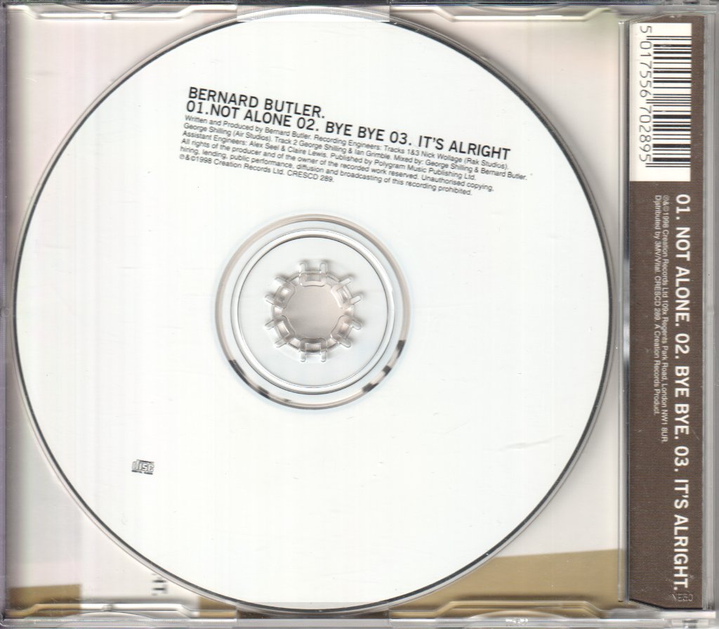 Bernard Butler - Not Alone - Cd