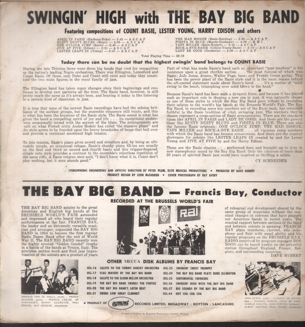 Bay Big Band - Swingin' High - Lp