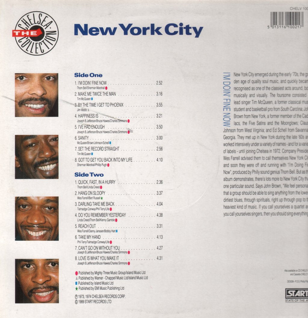 New York City - I'm Doin' Fine Now - Lp
