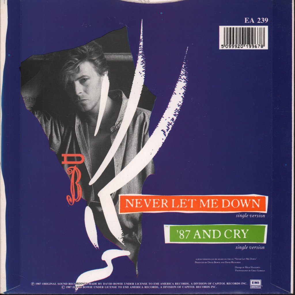 David Bowie - Never Let Me Down - 7 Inch