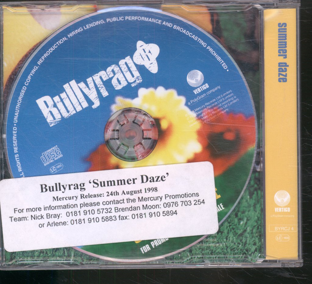 Bullyrag - Summer Daze - Cd