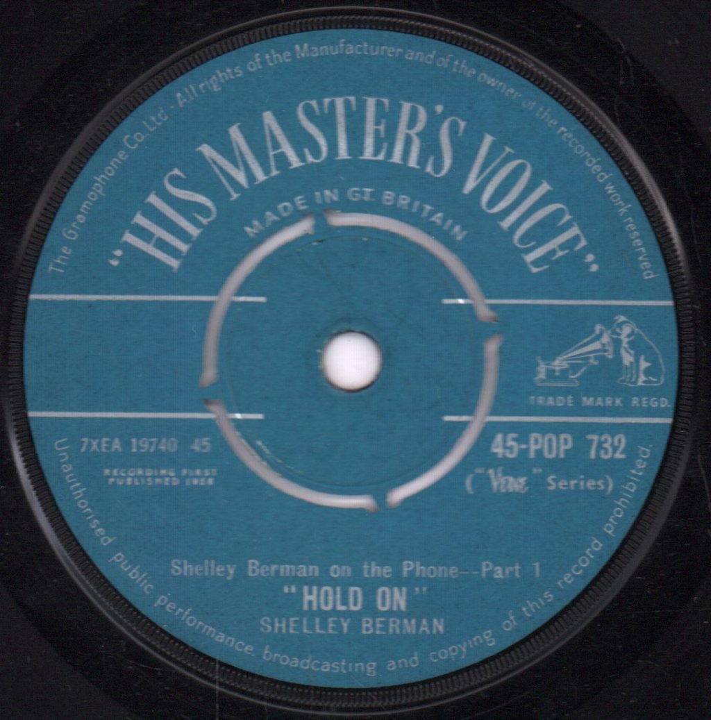 Shelley Berman - On The Phone - 7 Inch