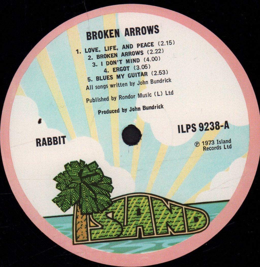 Rabbit (John Bundrick) - Broken Arrows - Lp