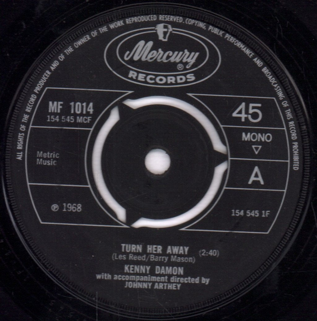 Kenny Damon - Turn Her Away - 7 Inch