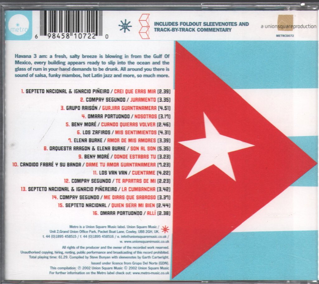 Various Artists - Café Cubana (Cigars, Cars And Cuban Bars) - Cd