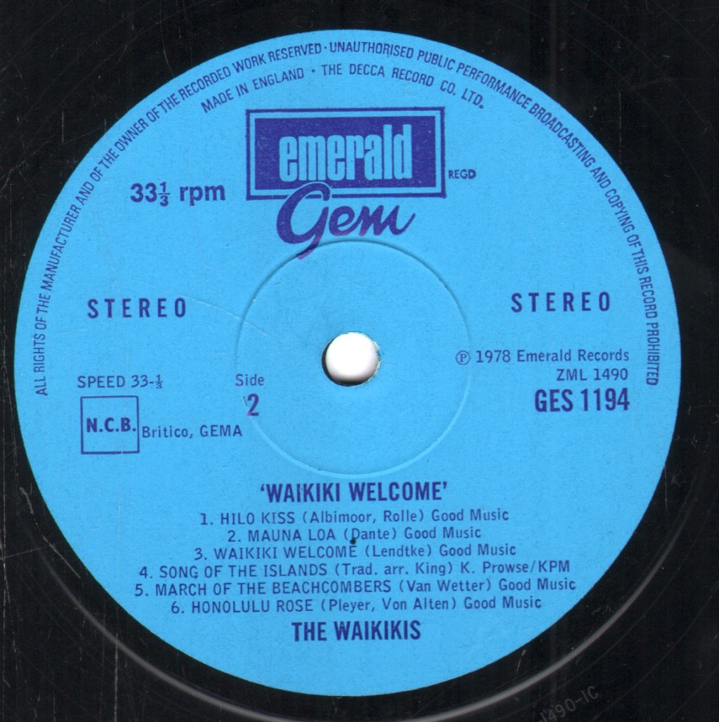 Waikiki's - Waikiki Welcome - Lp