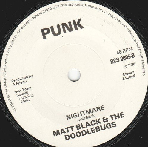 Matt Black And The Doodlebugs - Punky Xmas - 7 Inch