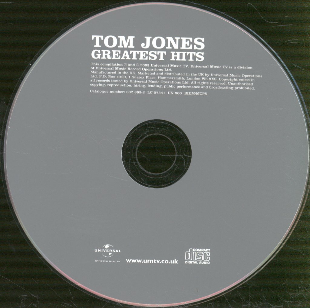 Tom Jones - Greatest Hits - Cd
