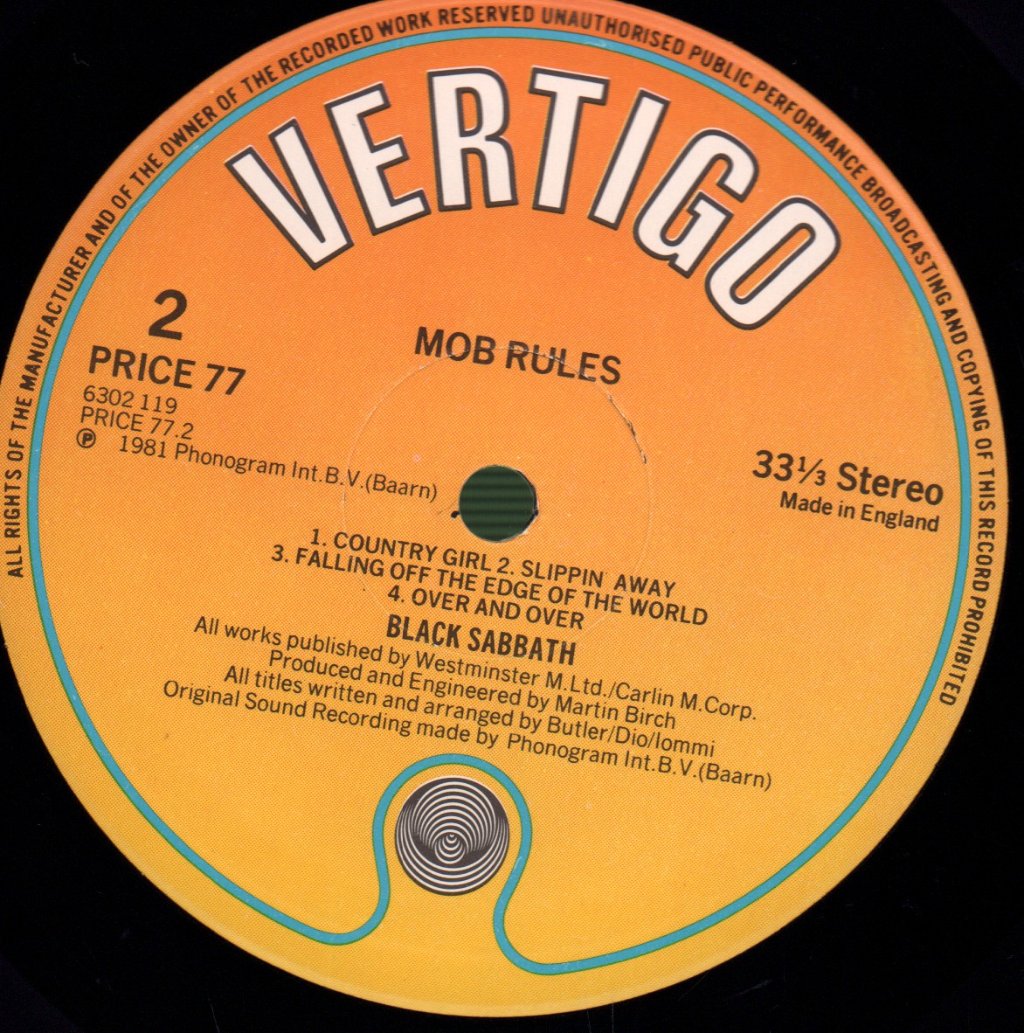 Black Sabbath - Mob Rules - Lp