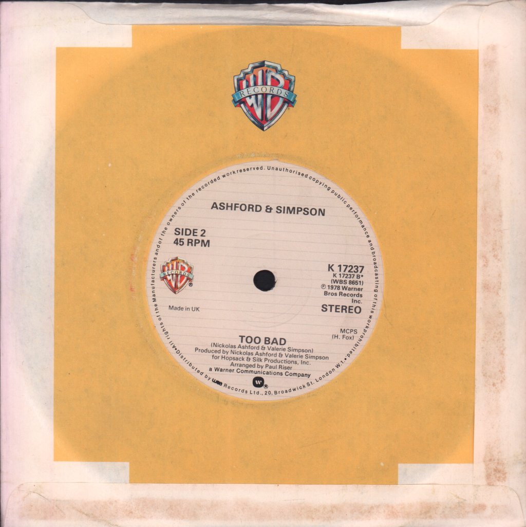 Ashford And Simpson - It Seems To Hang On - 7 Inch