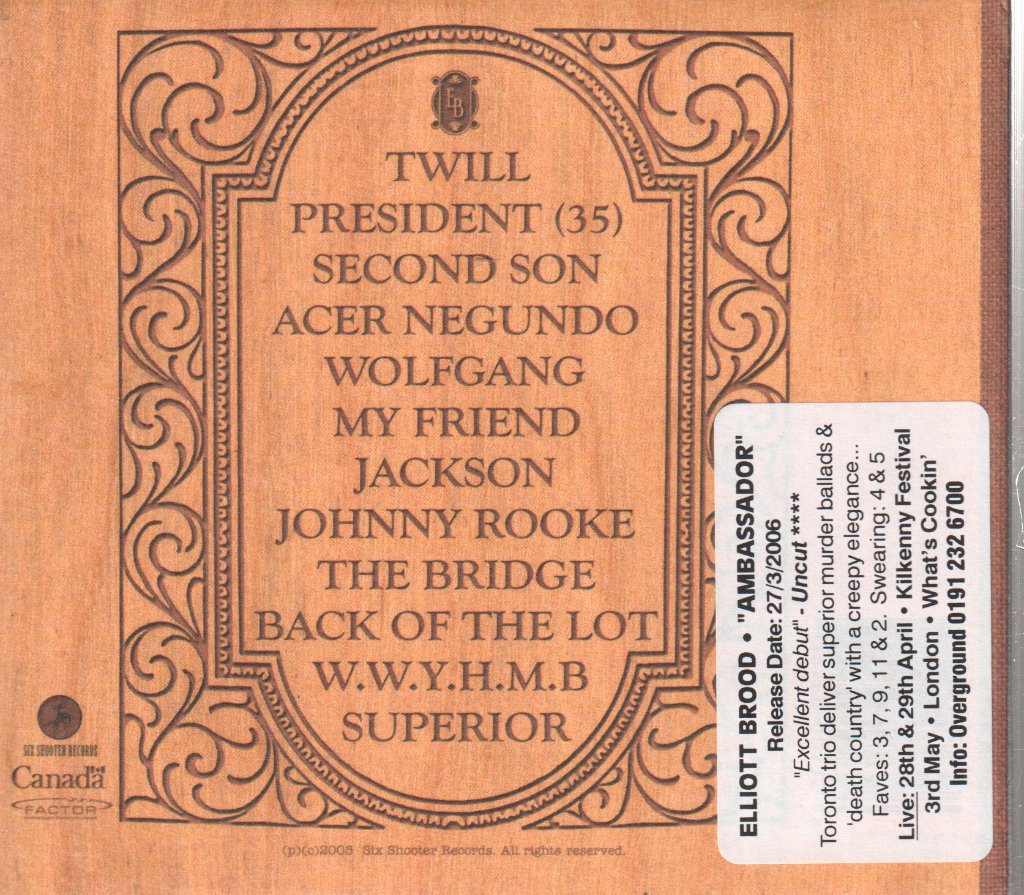 Elliott Brood - Ambassador - Cd