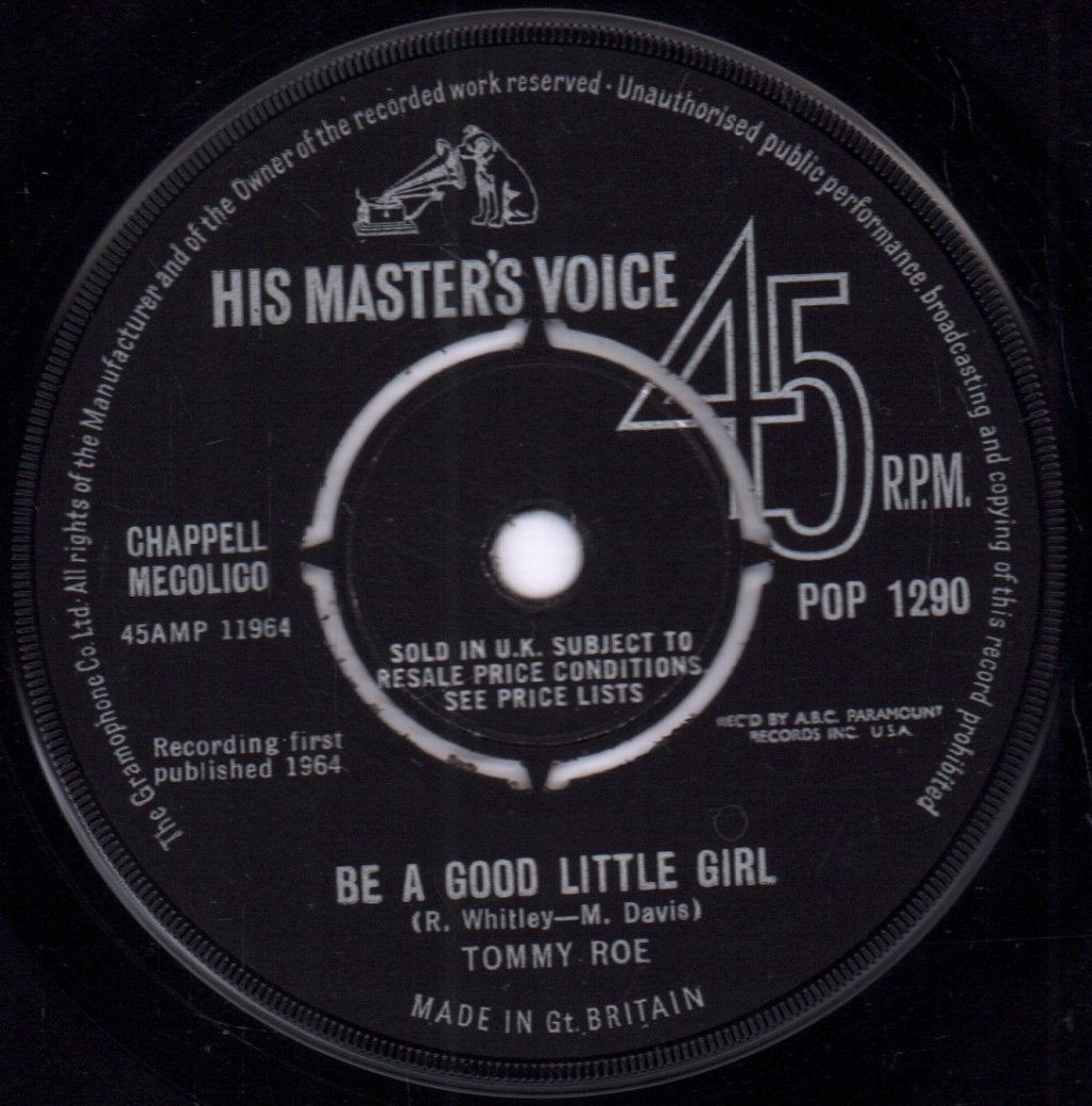 Tommy Roe - Be A Good Little Girl - 7 Inch
