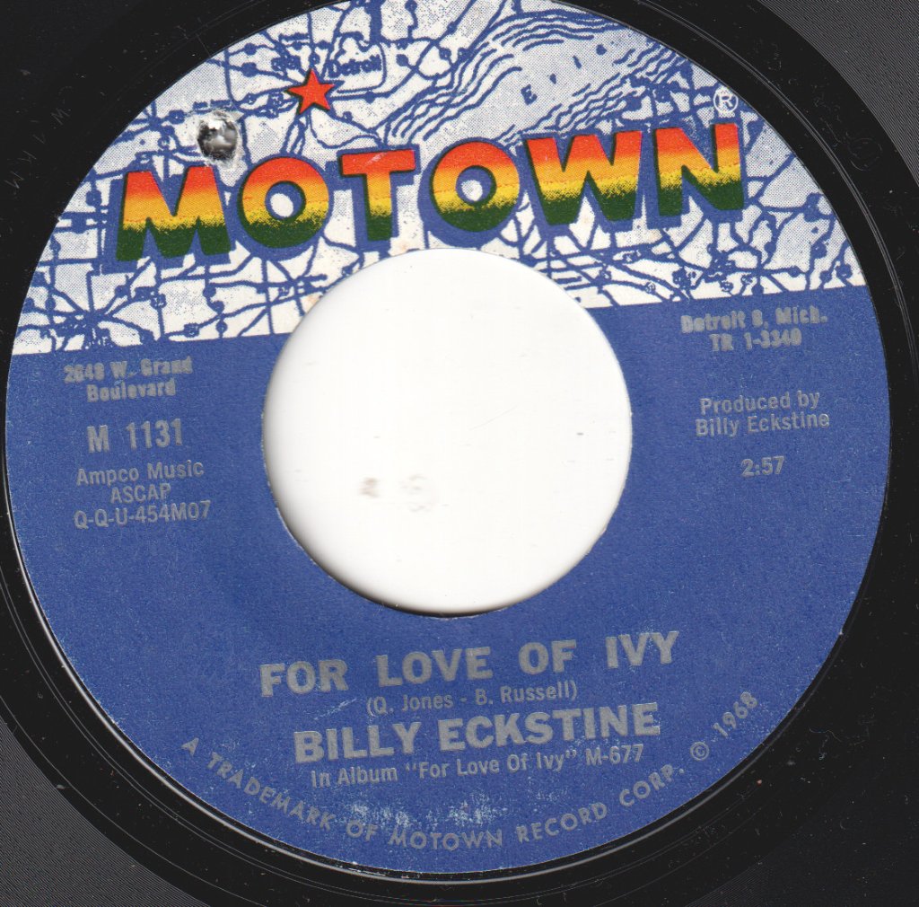 Billy Eckstine - For Love Of Ivy - 7 Inch