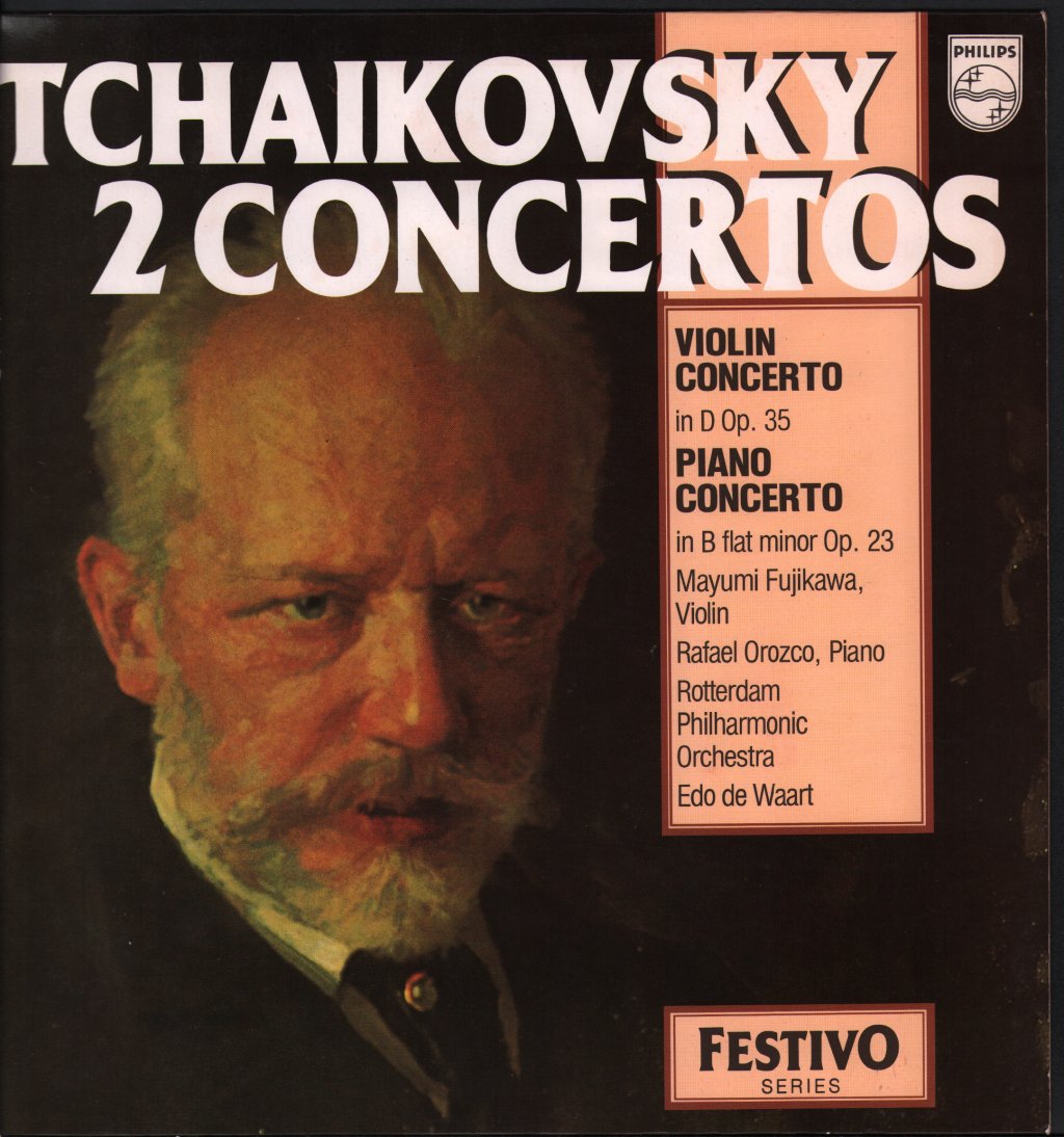Mayumi Fujikawa / Rafael Orozco / Rotterdam Philharmonic Orchestra / Edo de Waart - Tchaikovsky - 2 Concertos - Lp