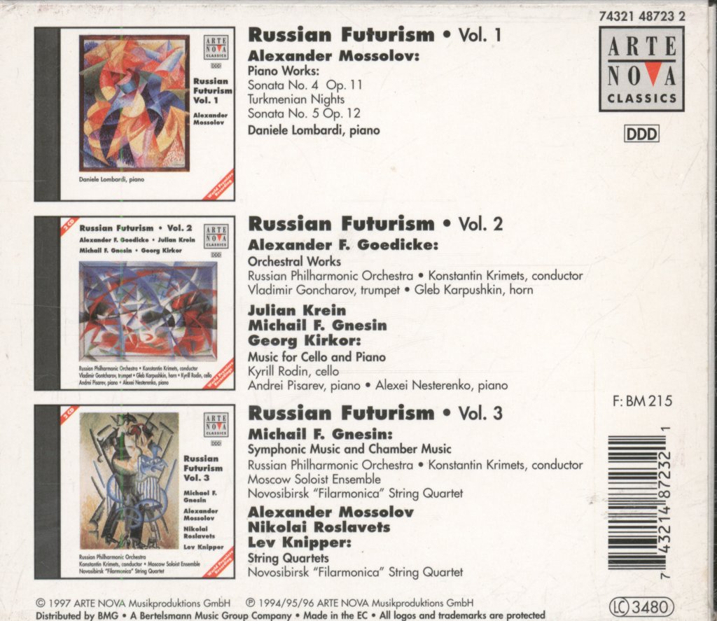 Various Artist - Russian Futurism Vol.1 - Vol.3 - Cd Set
