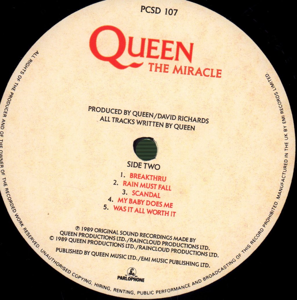Queen - Miracle - Lp