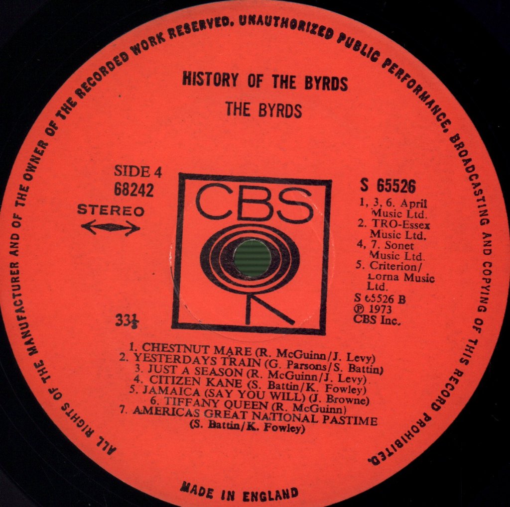 Byrds - History Of - Lp