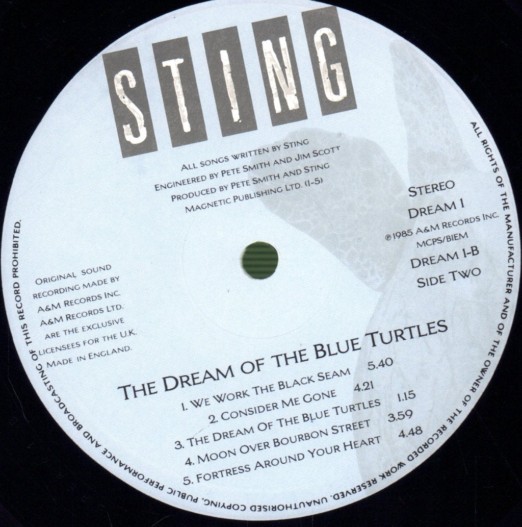Sting - Dream Of The Blue Turtles - Lp