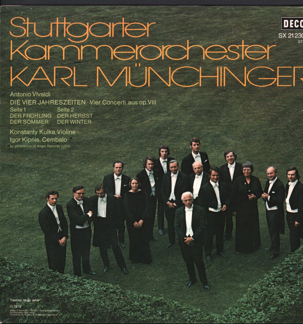 Karl Munchinger / Stuttgarter Kammerorchester - Antonio Vivaldi - Die Vier Jahreszeiten - Lp