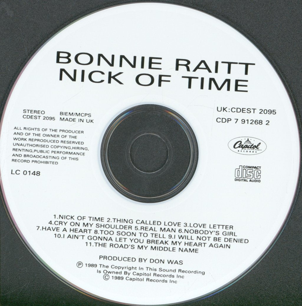 Bonnie Raitt - Nick Of Time - Cd