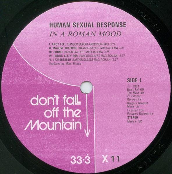 Human Sexual Response - In A Roman Mood - Lp