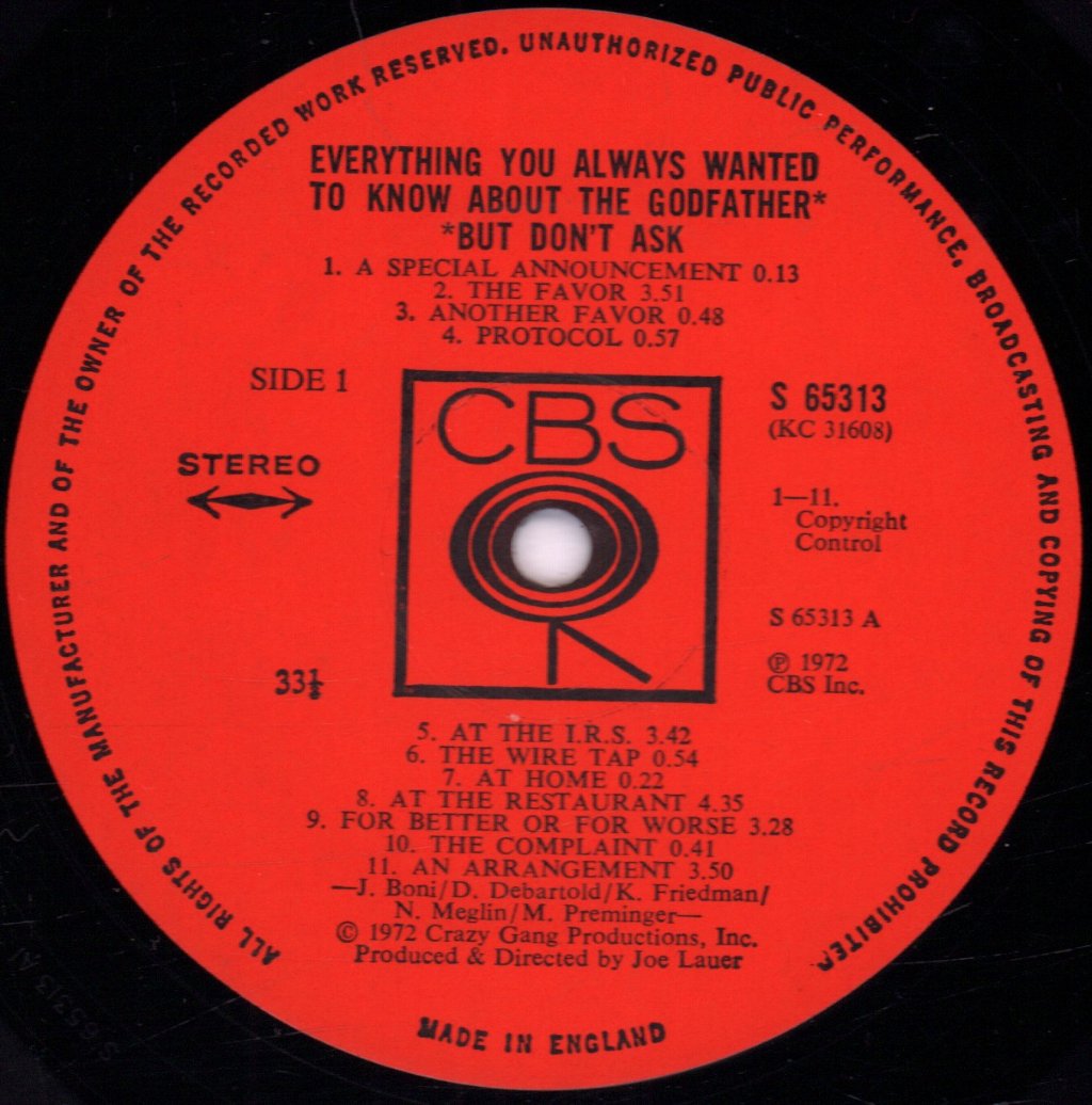 Joe Lauer Presents The Crazy Gang - Everything You Always Wanted To Know About - Lp