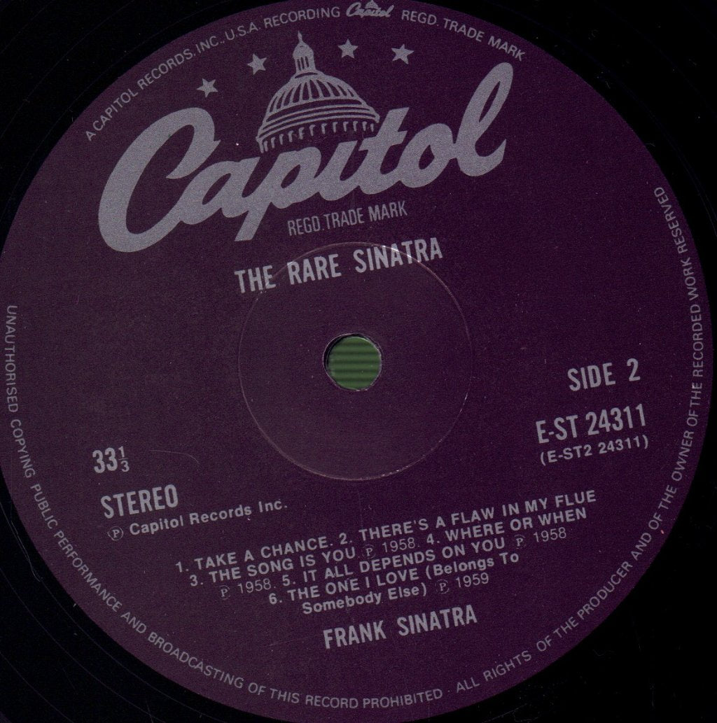 Frank Sinatra - Rare Sinatra - Lp