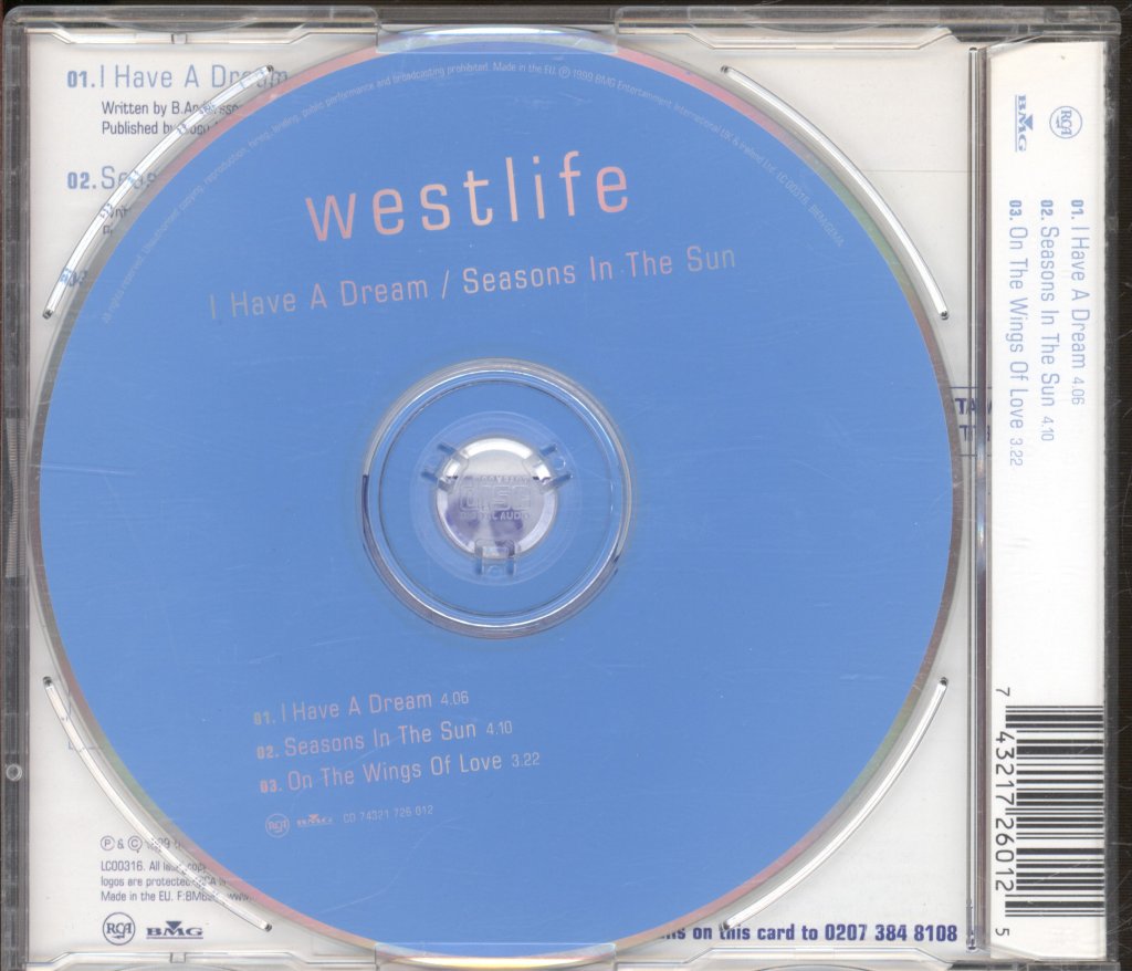 Westlife - I Have A Dream / Seasons In The Sun - Cd