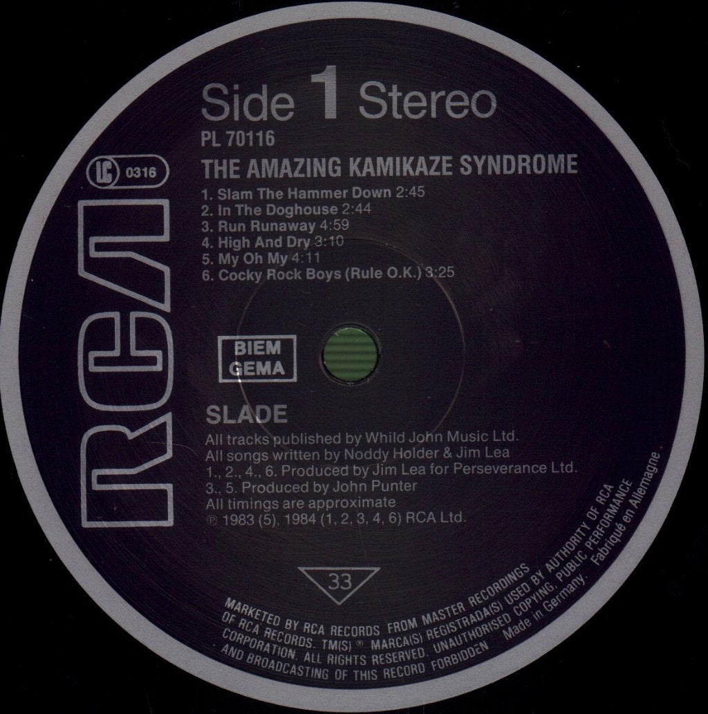 Slade - Amazing Kamikaze Syndrome - Lp